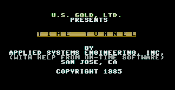 Time Tunnel Intro Screen
