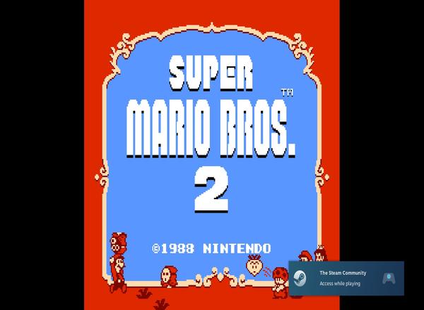 Mario 2 Title Screen