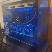 Completed build, with and without the vertical GPU mount - 2 of 3