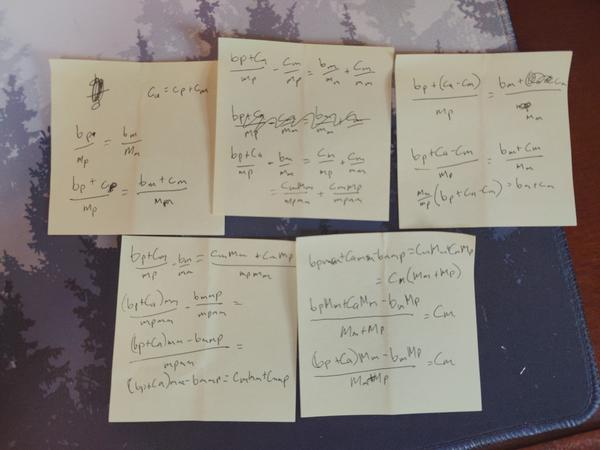 Algebra in action. Not sure if these are in the right order.
